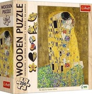 Puzzle 200 drevených hlavolamov The Kiss od Gustava Klimta 20247