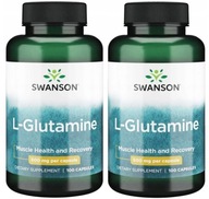 Swanson L-Glutamine L-Glutamín na Črevá Imunita Podporuje rast svalov