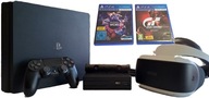 KONSOLA PS4 PLAYSTATION 4 SLIM 1TB + PAD + GOGLE VR + KAMERA V2 + 2 GRY