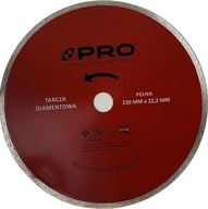 Tarcza diamentowa pełna do cięcia na mokro 230x22,2 PRO-WT-DD-P230