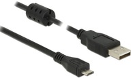 Kabel USB Delock USBA microUSB 3 m Czarny (84909)