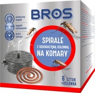 Bros špirály NA KOMÁRE MEŠKY s ozdobným krytom