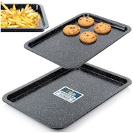 2 x GRANITOVÁ plechová forma na pečenie zeleninových koláčikov v rúre