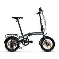 Skladací bicykel SIrox 16" FOLDING hliníkový rám 15 palcov koleso 16 " grafit
