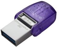 Pendrive Kingston DataTraveler 64 GB USB 3.0, USB 3.1 typ C fialový