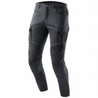 Jeansy Motocyklowe Spodnie Ozone Faster Tapered Fit Czarne - 40