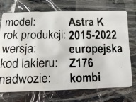 OPEL ASTRA K 15-21 TUNEL central frame PANEL PRZYCISKI 39028749 OE
