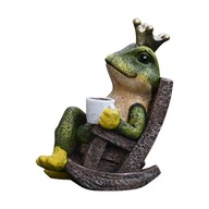 Figúrky žaby Živicová záhradná tatue Frog Decor S