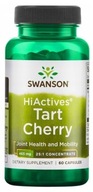 Swanson HiActives Tart Cherry 60kap Kyselina močová Podpora kĺbov Zdravý spánok