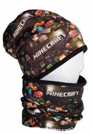 Czapka i komin komplet dresówka minecraft 52-54