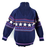 FRIENDS sweter wełna merino wool half zip 86 92 98