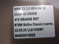 BMW Z3 E36 fender left front front red 415 ORANGE ROT 41358398693