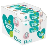 Chusteczki nawilżane Pampers Sensitive 12x 52 szt.