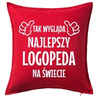 NAJLEPSZY LOGOPEDA poduszka 50x50 prezent