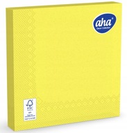 Serwetki papierowe żółte jasne 33 x 33 cm 20 sztuk AHA