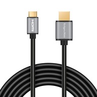 Kabel mini HDMI - HDMI 1.8m Kruger&Matz Basic