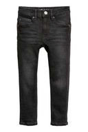 H&M HM Superstretch Skinny fit Jeans Czarny 98