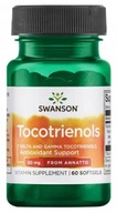 Swanson Tokotrienole 50mg 60kaps Delta Gamma ANNATO Vitamín E Cholesterol
