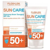 FLOS-LEK SUN CARE Ochronny krem tonujący SPF50+ skóra sucha i wrażliwa,50ml