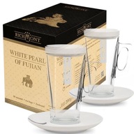 Richmont White Pearl od Fujian 50x4g herbata biała Pai Mu Tan i 2 szklanki