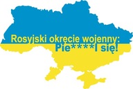 NAKLEJKA WOLNA UKRAINA FLAGA OKRĘT SAMOPRZYLEPNA