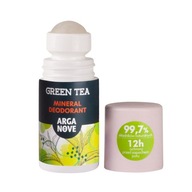 Arganove Dezodorant Mineralny Ałunowy Zielona Herbata Roll On 50ml