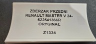 front bumper RENAULT MASTER V 24- original 622541366R