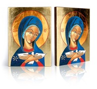Ikona Pneumatofora Matka Boża niosąca Ducha Świętego - F - 29 cm x 39 cm