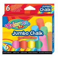 Kreda Colorino Kids kolorowa jumbo 6 sztuk