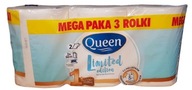 Papierová utierka Queen v balení 3 ks biela limited 3x60 m