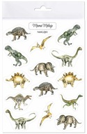 Nálepky Dinosaury, realistické maľované ilustrácie