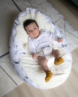 Detská postieľka s bezpečnostným pásom BabyJem Baby Bean Bed