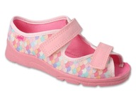 BEFADO dievčenské sandálky/prezuvky MAX 969Y169, suchý zips, ružové, veľkosť 31