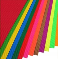 Tektura falista Arkusze kolorowe 10 ark A4 papier kreatywny DIY rękodzieło