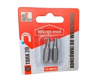 Końcówki wkrętarek bity TORX TX 20 magnetyczne 2x