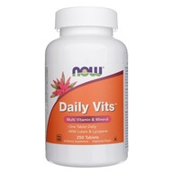 Now Foods Daily Vits Multivitamín 250 tabliet Vitamín D Folian