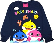 blúzka BABY SHARK detské tričko s dlhým rukávom 110