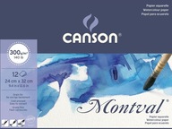 Blok do akwareli Montval 24x32 Canson - 300 g, 12k