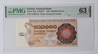 Banknot PRL 200000 zł 1989 rok SERIA: L - PMG 63