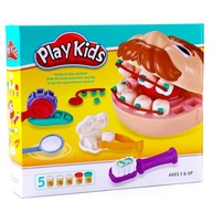 Sada zubár torta zubár pre deti plastická hmota lekár