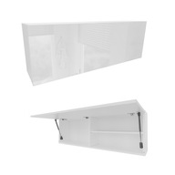 Kúpeľňová skrinka ORA 120 x 40 x 25 cm závesná skrinka FRONT V LESKU biela