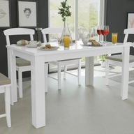 Jedálenský stôl 140x80x75 cm biely