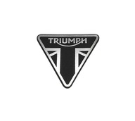 Naklejka Emblemat TRIUMPH srebrna 48x42mm