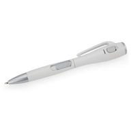 Guľôčkové pero, LED svetlo plast biela