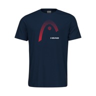 Koszulka tenisowa dziecięca HEAD CLUB CARL T-Shirt Junior Granatowa 164