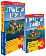LITWA ŁOTWA ESTONIA 3 w 1 PRZEWODNIK + ATLAS MAPA EXPRESSMAP