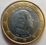 1649 - Monako 1 euro, 2021