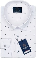 Regular-fit elegantná vizitková pánska košeľa s lycrou s dlhým rukávom