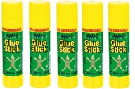 KLEJ W SZTYFCIE 8g SZKOLNY - GLUE STICK 5 sztuk