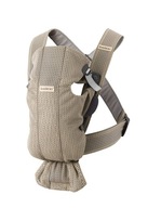 BABYBJORN MINI 3D Mesh – nosič, sivá Béžová